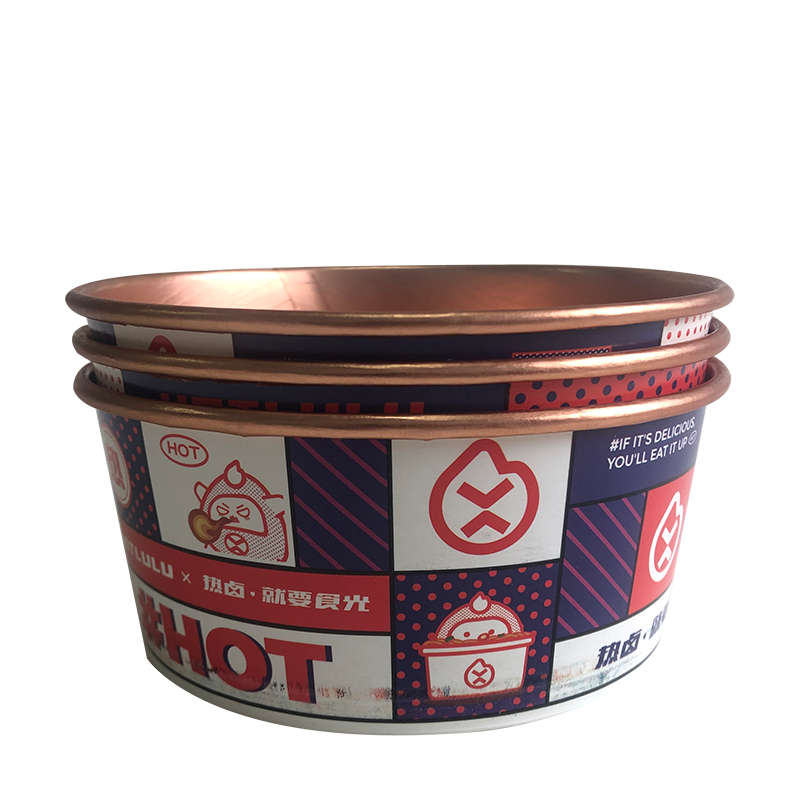 وعاء سلطة فضي دائري من الألومنيوم سعة 1300 مل