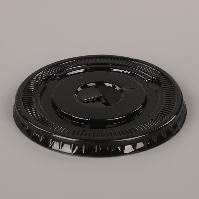 أغطية قهوة ساخنة من مادة البولي بروبيلين باللون الأسود سعة 8 أونصة و9 أونصة و10 أونصة