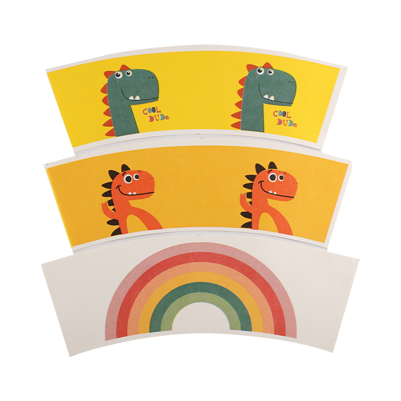 مروحة ورقية مزدوجة مطلية بالبولي إيثيلين